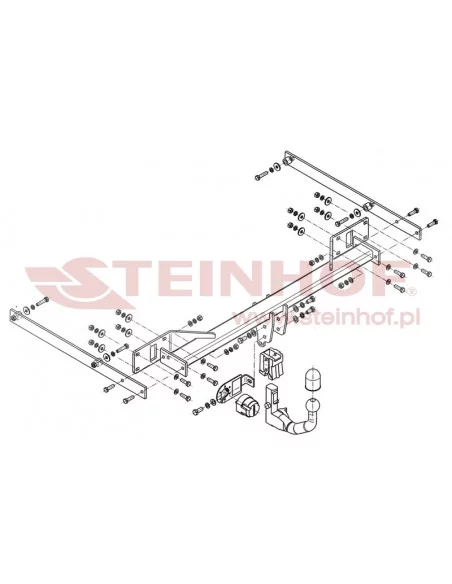 Hak holowniczy Steinhof M-118 do Mercedes-Benz E Klasa Hak holowniczy Steinhof M-118 do Mercedes-Benz E Klasa