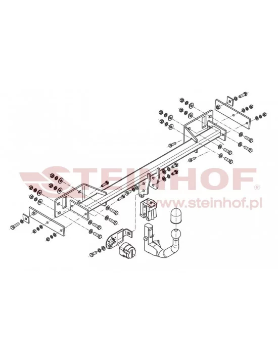 Hak holowniczy Steinhof M-102 do Mercedes-Benz B Klasa