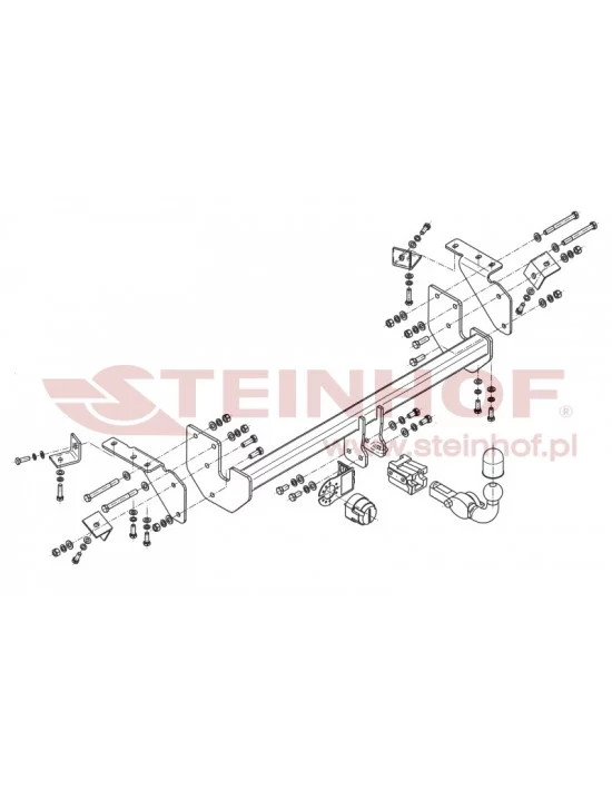 Hak holowniczy Steinhof M-303 do Mitsubishi ASX Hak holowniczy Steinhof M-303 do Mitsubishi ASX