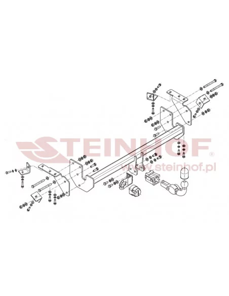 Hak holowniczy Steinhof M-303 do Mitsubishi ASX Hak holowniczy Steinhof M-303 do Mitsubishi ASX