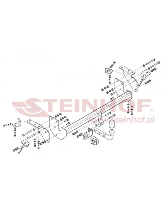 Hak holowniczy Steinhof M-302 do Mitsubishi ASX Hak holowniczy Steinhof M-302 do Mitsubishi ASX
