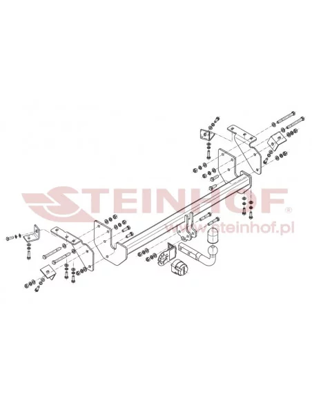 Hak holowniczy Steinhof M-302 do Mitsubishi ASX Hak holowniczy Steinhof M-302 do Mitsubishi ASX