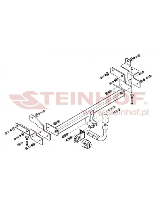 Hak holowniczy Steinhof M-340 do Mitsubishi Lancer