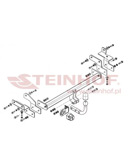 Hak holowniczy Steinhof M-340 do Mitsubishi Lancer