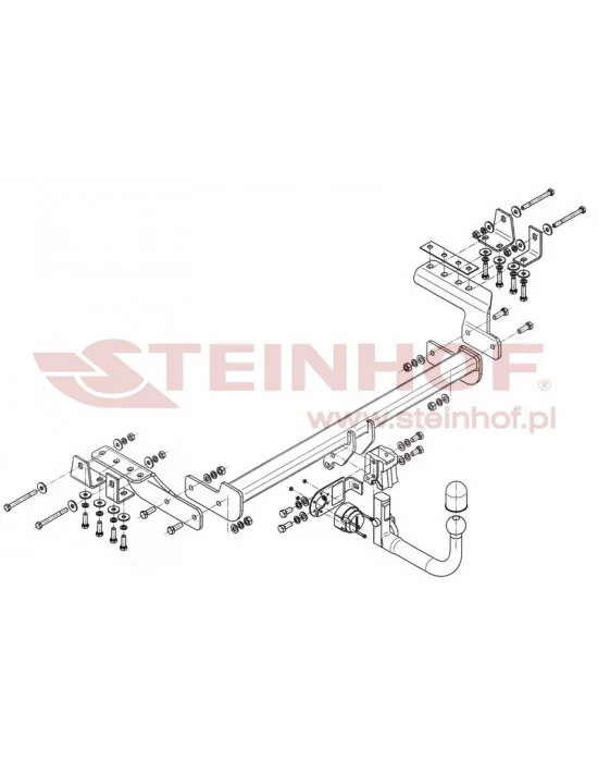 Hak holowniczy Steinhof M-343 do Mitsubishi Lancer