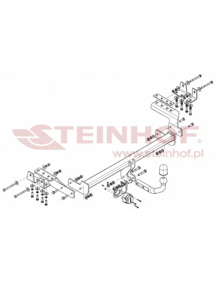 Hak holowniczy Steinhof M-342 do Mitsubishi Lancer