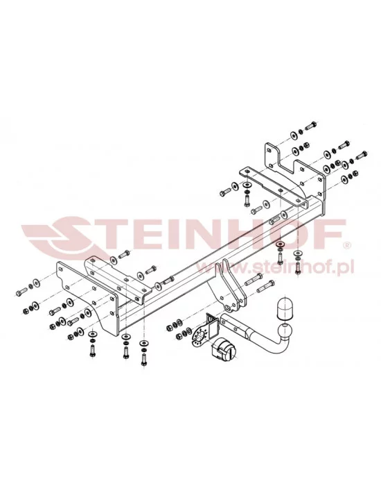 Hak holowniczy Steinhof M-344 do Mitsubishi Outlander