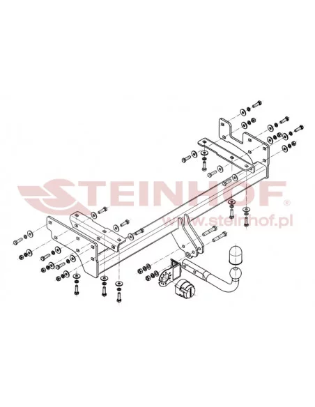 Hak holowniczy Steinhof M-344 do Mitsubishi Outlander