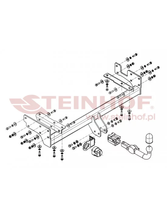 Hak holowniczy Steinhof M-345 do Mitsubishi Outlander