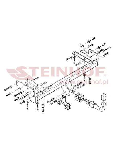 Hak holowniczy Steinhof M-345 do Mitsubishi Outlander