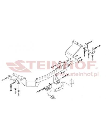 Hak holowniczy Steinhof M-354 do Mitsubishi Outlander