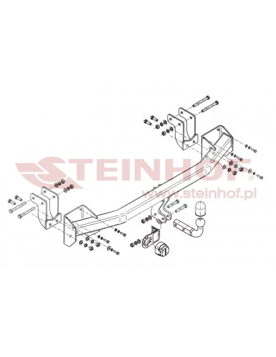 Hak holowniczy Steinhof M-356 do Mitsubishi Outlander