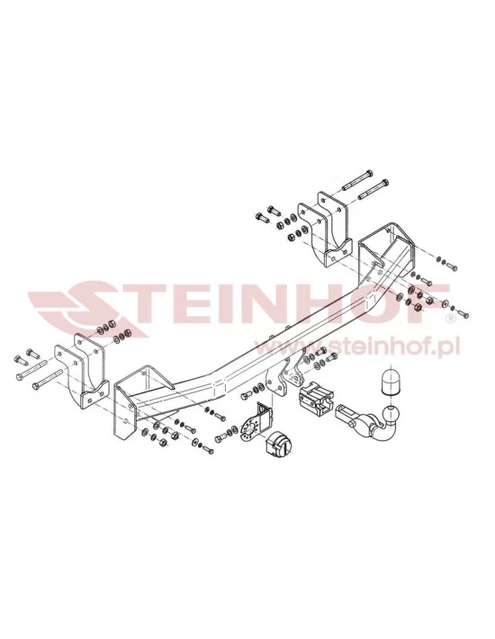 Hak holowniczy Steinhof M-357 do Mitsubishi Outlander