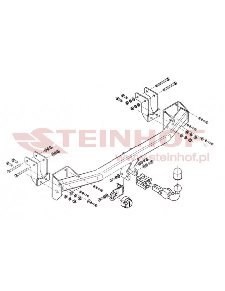 Hak holowniczy Steinhof M-357 do Mitsubishi Outlander