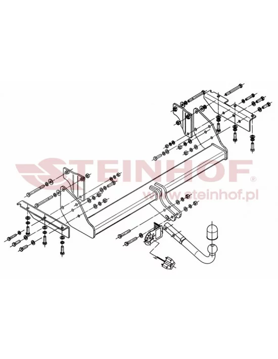Hak holowniczy Steinhof M-352 do Mitsubishi Pajero