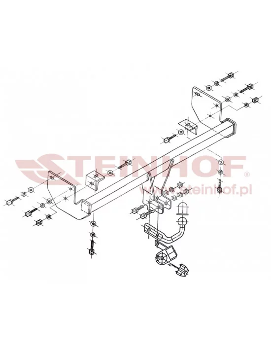 Hak holowniczy Steinhof M-375 do Mitsubishi Space Star