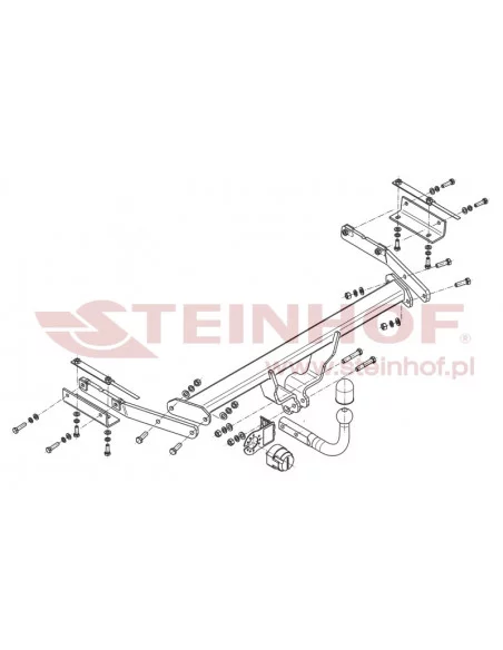 Hak holowniczy Steinhof N-020 do Nissan Juke