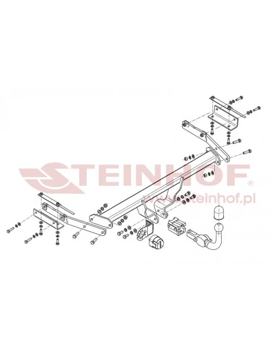 Hak holowniczy Steinhof N-021 do Nissan Juke