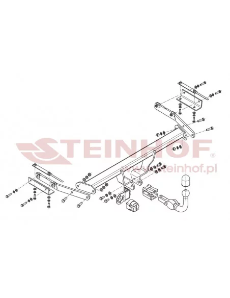 Hak holowniczy Steinhof N-021 do Nissan Juke