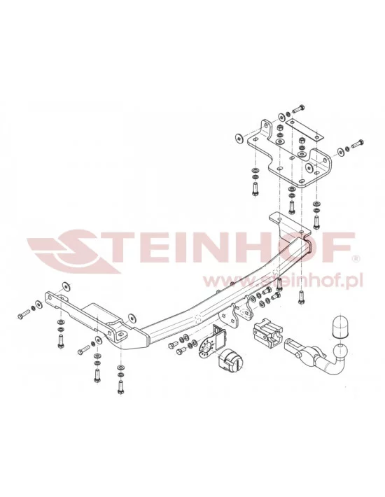 Hak holowniczy Steinhof N-064 do Nissan Murano Hak holowniczy Steinhof N-064 do Nissan Murano