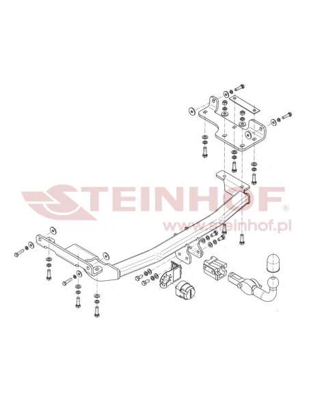 Hak holowniczy Steinhof N-064 do Nissan Murano Hak holowniczy Steinhof N-064 do Nissan Murano