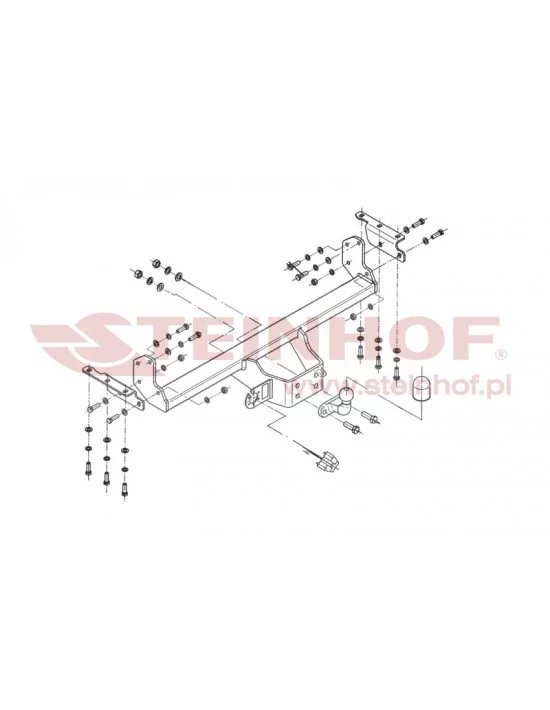 Hak holowniczy Steinhof N-087 do Nissan Navara / NP300