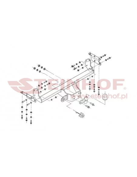 Hak holowniczy Steinhof N-087 do Nissan Navara / NP300