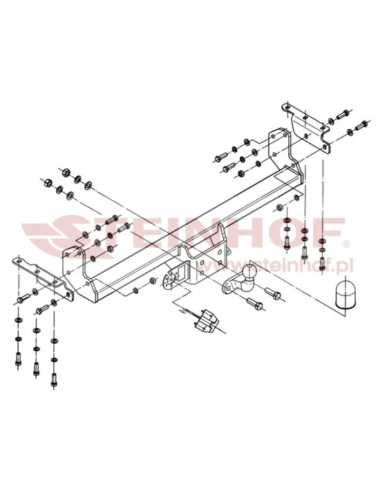 Hak holowniczy Steinhof N-088 do Nissan Navara