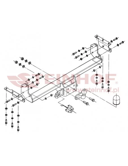 Hak holowniczy Steinhof N-088 do Nissan Navara