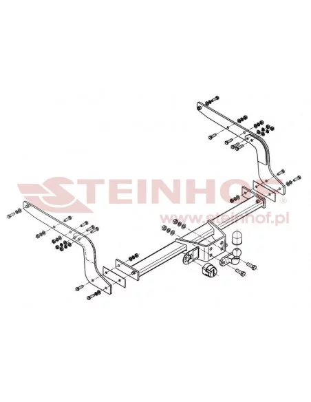 Hak holowniczy Steinhof N-086 do Nissan NP300