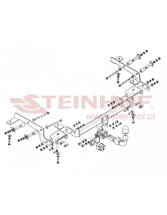 Hak holowniczy Steinhof N-083 do Nissan NV 200 Hak holowniczy Steinhof N-083 do Nissan NV 200