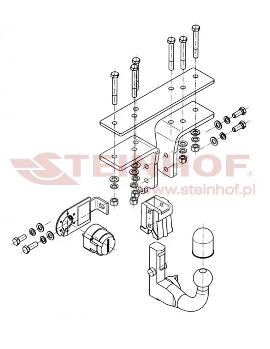Hak holowniczy Steinhof N-079 do Nissan Pathfinder Hak holowniczy Steinhof N-079 do Nissan Pathfinder