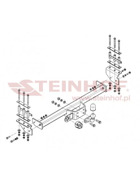 Hak holowniczy Steinhof N-074 do Nissan Patrol