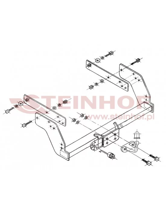Hak holowniczy Steinhof N-085 do Nissan Pickup