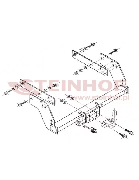 Hak holowniczy Steinhof N-085 do Nissan Pickup