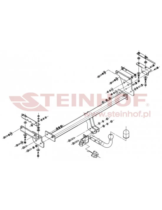 Hak holowniczy Steinhof N-094 do Nissan Qashqai +2