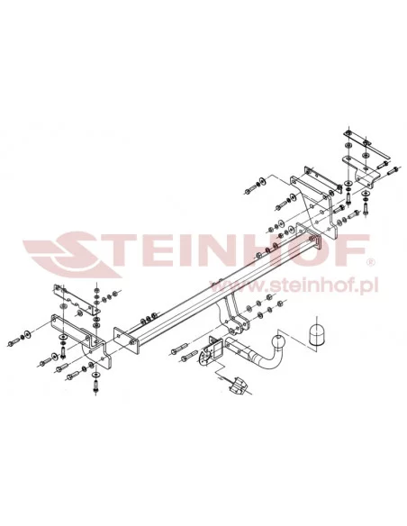 Hak holowniczy Steinhof N-094 do Nissan Qashqai +2