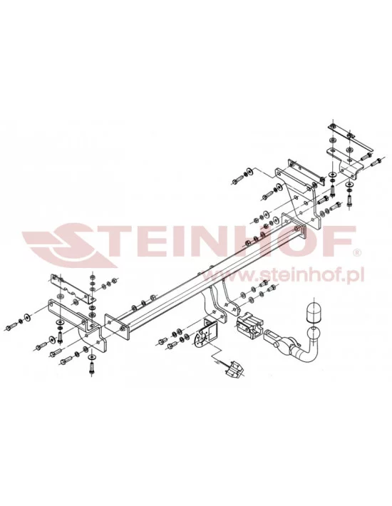 Hak holowniczy Steinhof N-095 do Nissan Qashqai +2