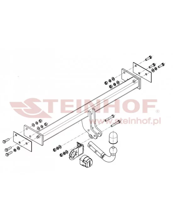 Hak holowniczy Steinhof N-092 do Nissan Terrano