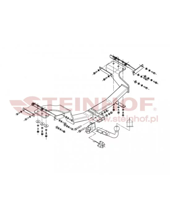 Hak holowniczy Steinhof N-102 do Nissan X-Trail