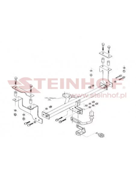 Hak holowniczy Steinhof S-405 do Opel Agila