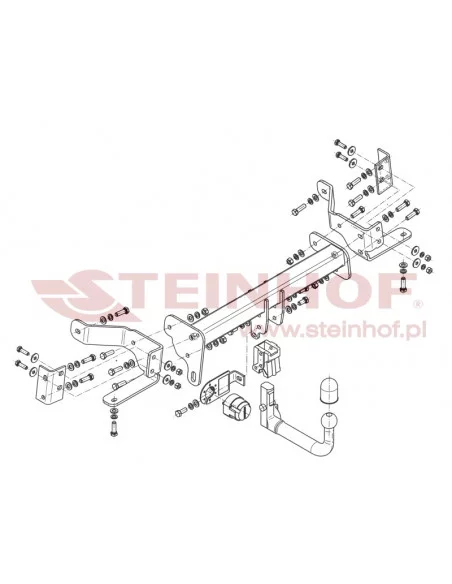 Hak holowniczy Steinhof O-094 do Opel Antara Hak holowniczy Steinhof O-094 do Opel Antara