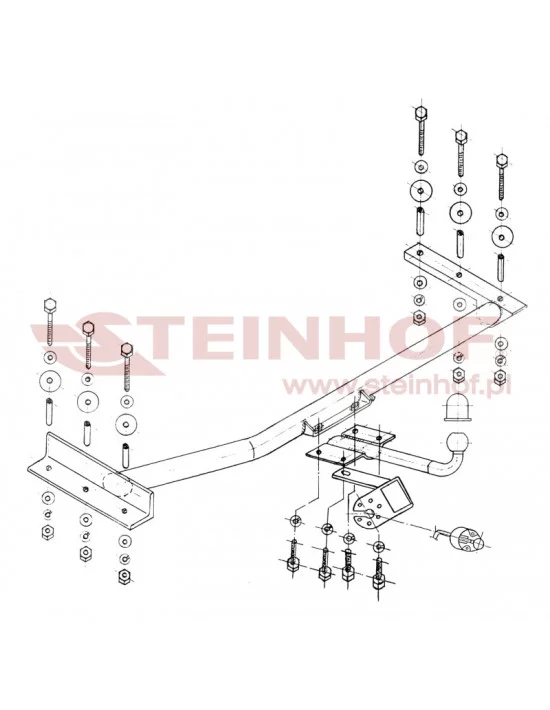 Hak holowniczy Steinhof O-105 do Opel Astra