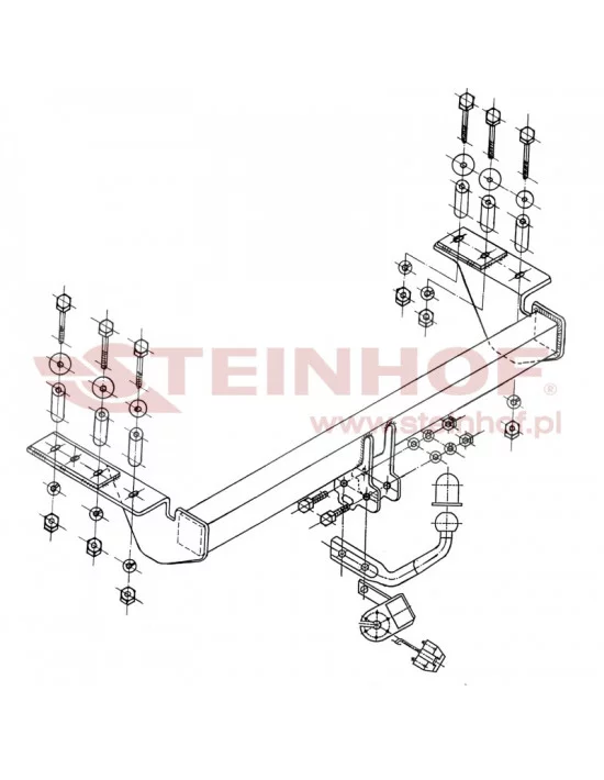 Hak holowniczy Steinhof O-116 do Opel Astra