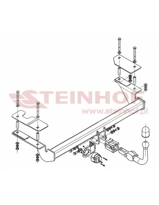 Hak holowniczy Steinhof O-117 do Opel Astra