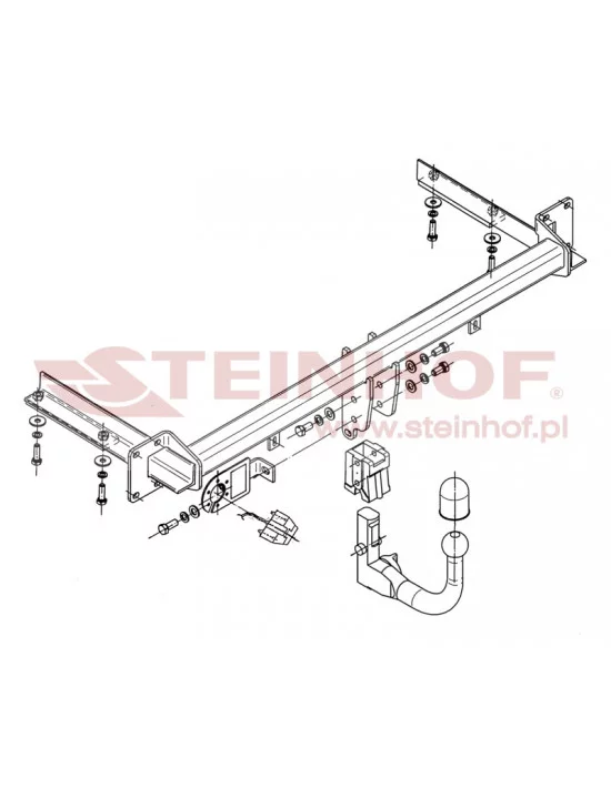 Hak holowniczy Steinhof O-141 do Opel Astra