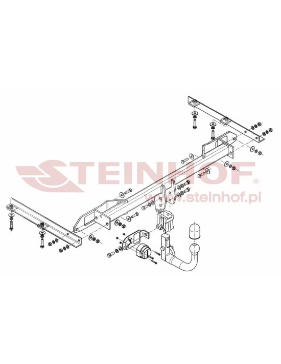 Hak holowniczy Steinhof O-139 do Opel Astra
