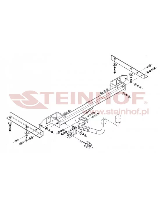 Hak holowniczy Steinhof O-142 do Opel Astra