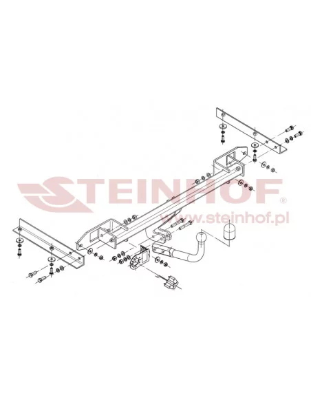 Hak holowniczy Steinhof O-142 do Opel Astra