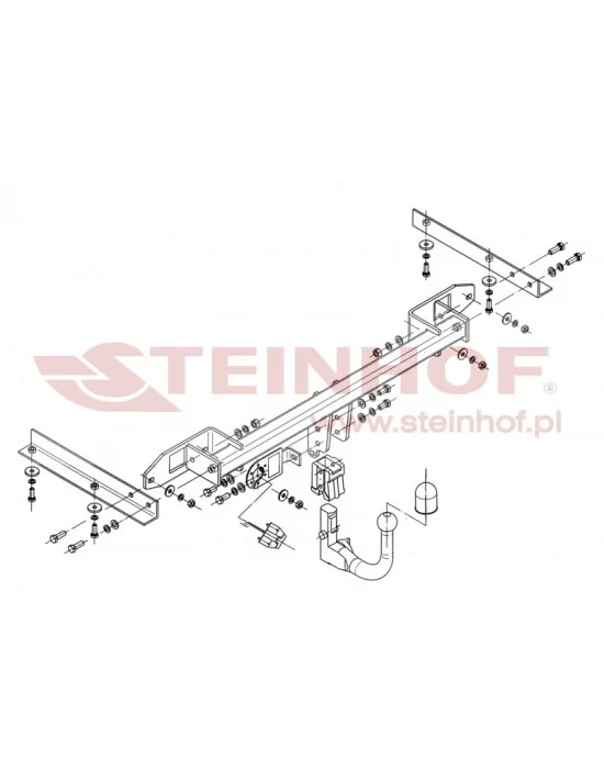 Hak holowniczy Steinhof O-143 do Opel Astra